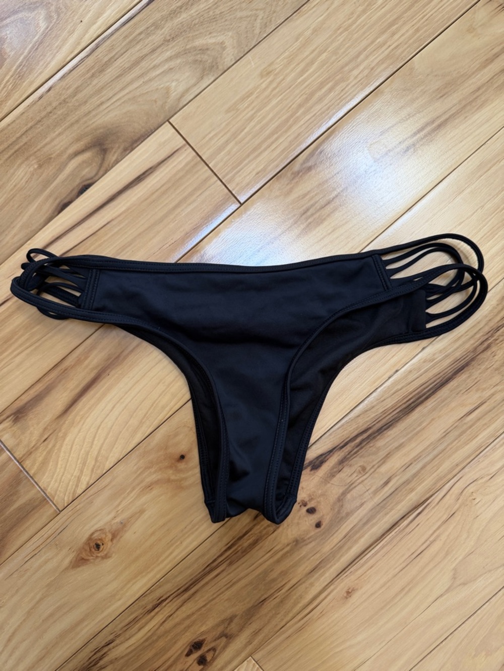 Victoria's Secret Black Multi-Strap Bikini Bottom